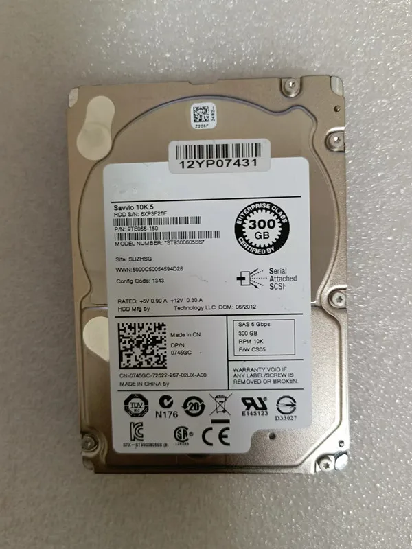 

0745GC 745GC ST9300605SS 300G 10K 6GB 2.5' Hard driver hdd