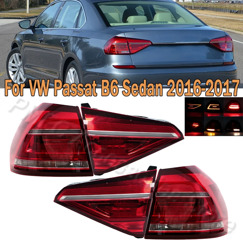 

Car Tail Light Assembly Taillamp Rear Brake Light Turn Signal Light Reversing Lamp For Volkswagen VW Passat B6 Sedan 2016-2018