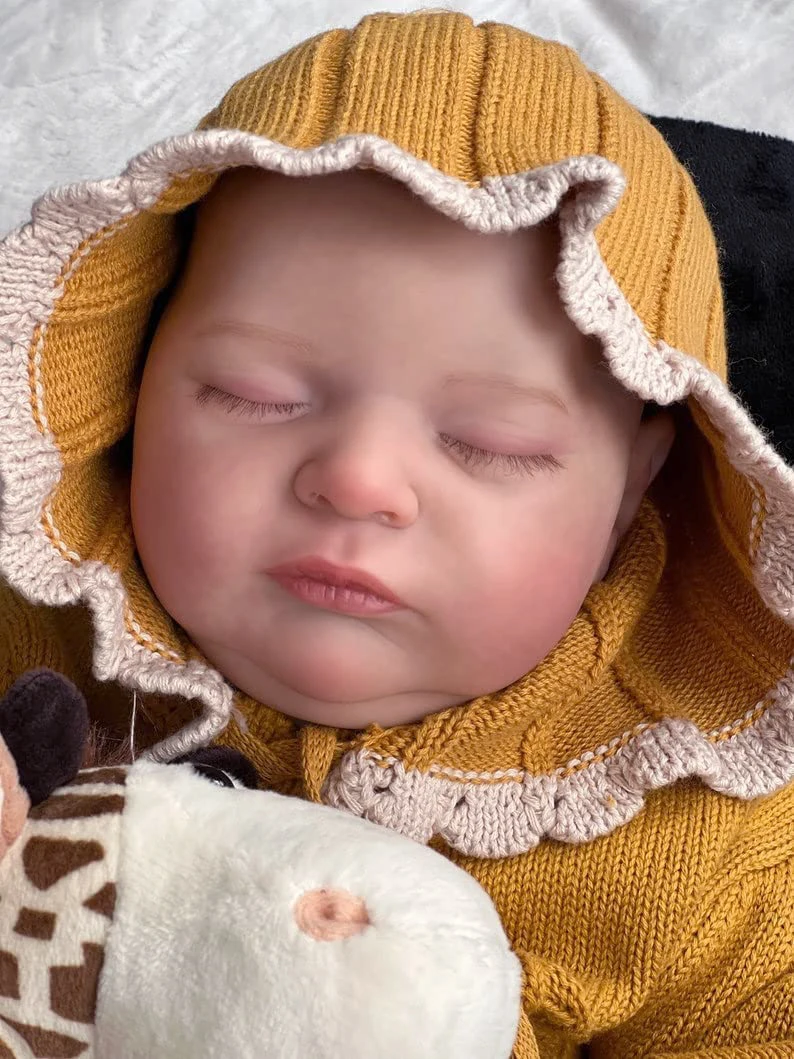 

19Inch Laura No hair Reborn Baby Doll Soft Cotton Body Real Looking Lifelike Multiple Layers Painting 3D Skin Visible Veins