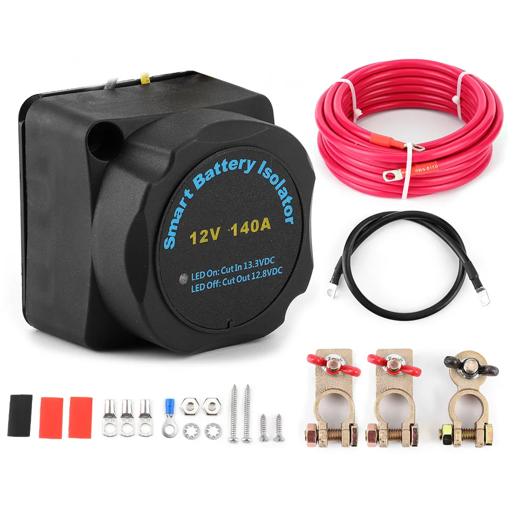 140A Smart Dual Battery Isolator Voltage Sensitive Relay Accessory for Car RV SUVs Yachts-Voltage Sensitive Power Isolation Part