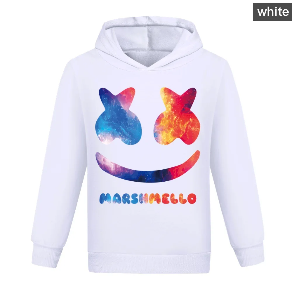 Kids Cartoon Casual Hoodies Children DJ Marshmello Long Sleeve Coats Girls Clothes Boys Pullovers Sweatshirts 925