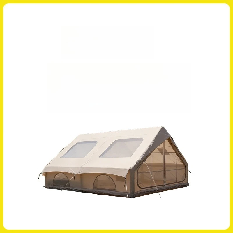 Build a lightweight outdoor inflatable tent Two-room parent-child camping tent Multi-person self-driving team building