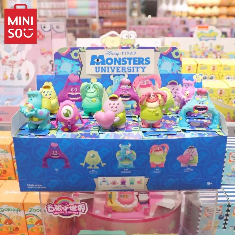 MiNiSO Monsters University Blind Box Alien James P. Sullivan Surprise Theme Figure Desktop Decoration OrnamentChildren's ToyGift