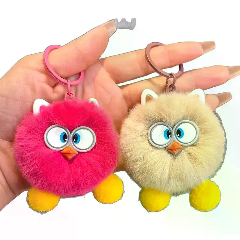 Süße kleine Brikett Tasche Anhänger Nachahmung Rex Kaninchen Haar Tasche exquisite Puppe Anhänger Cartoon Puppe Auto Schlüsselanhänger Geburtstagsgeschenk