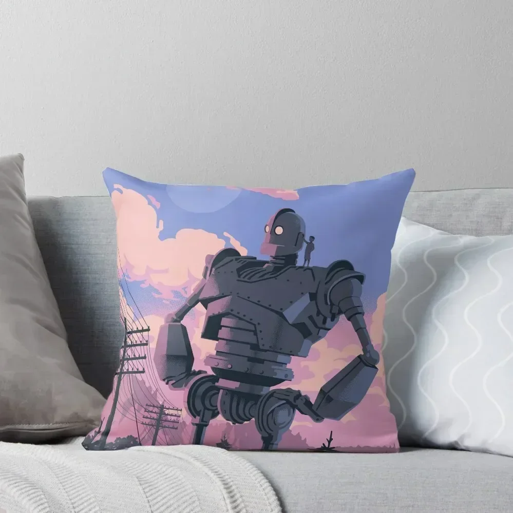 

Iron Giant Throw Pillow Sitting Cushion Sofa Cushion Cover Anime Cushion Covers For Living Room pillow