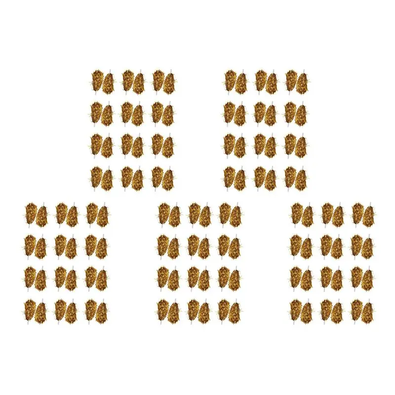 【stock】120pcs-cheerleading-pom-poms-metallic-foil-cheer-pom-poms-with-plastic-handle-for-adults-kids-cheerleaders-party-yellow