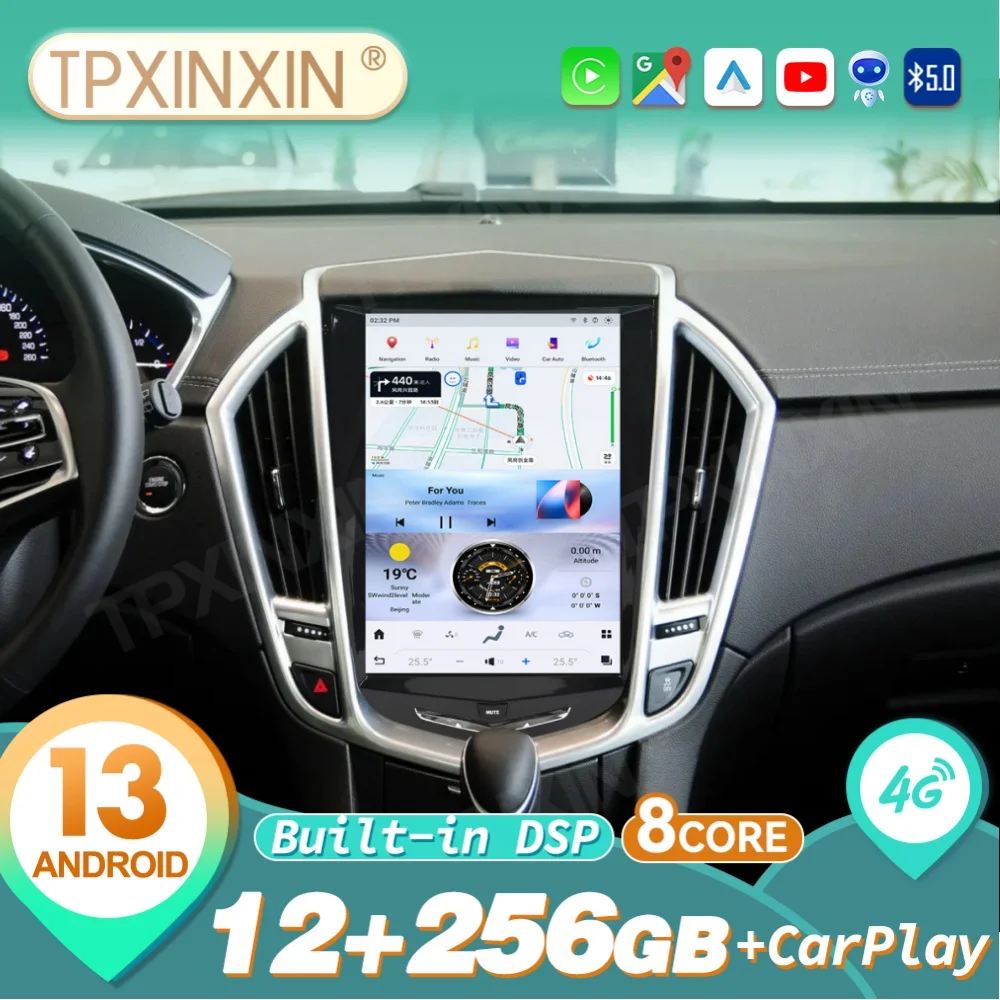 

Qualcomm For Cadillac ATS CTS SRX Escalade 2013-2018 LCD Display Screen Modified Upgraded Car Radio GPS Navigation Head Unit