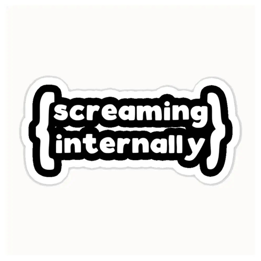 Screaming Internally Waterproof Stickers For Decorating Car Windows Motorcycles And Computers.