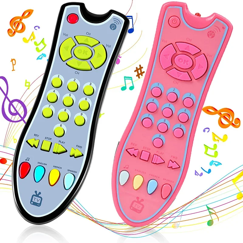 

TV Remote Control Toy Music Mobile Baby Early Educational Toys Infant Electric Numbers English Learning Machine Gift For Newborn