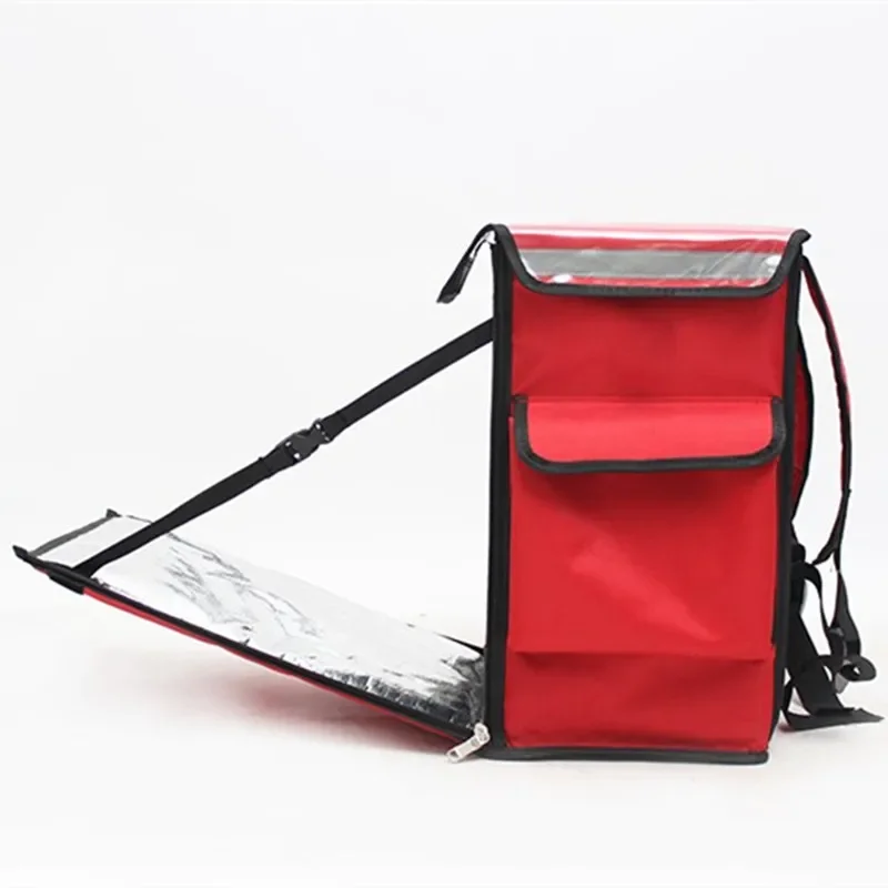 42L insulation bag pizza takeaway ice pack lunch cake refrigerated travel cooler box double shoulder handbag waterproof suitcase