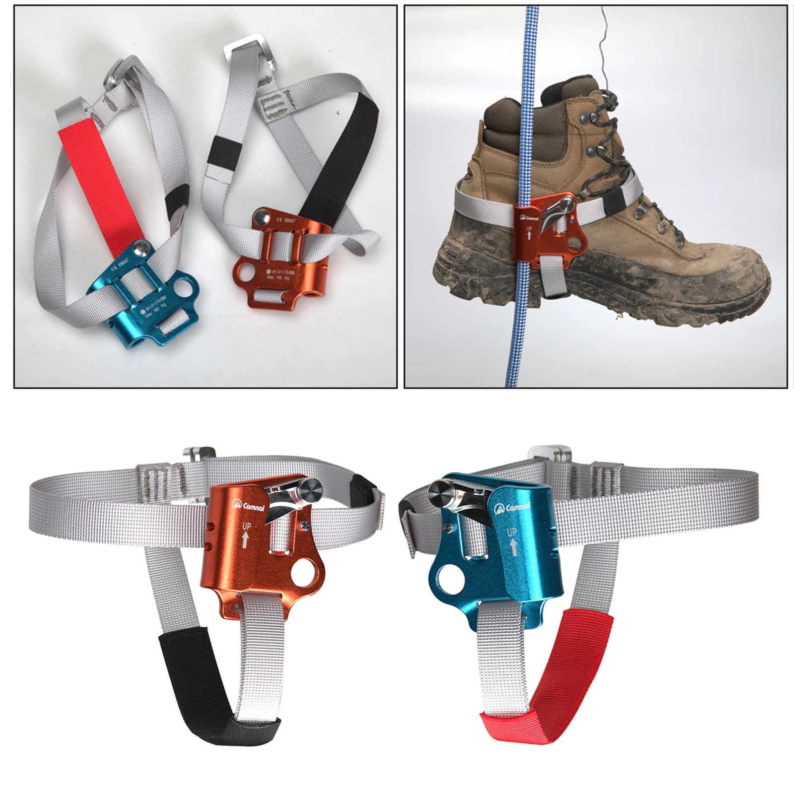 

Foot Ascender Left Right Riser Ascender Gear for 8-13mm Vertical Rope Sports