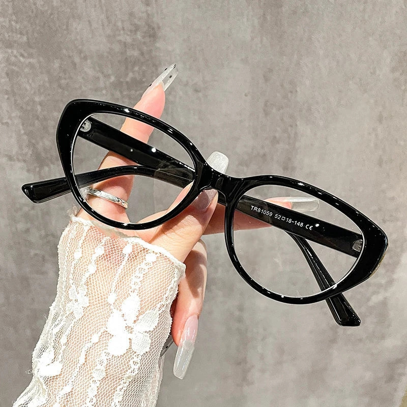 

Women's Cat Eye Optical Spectacle Eyeglasses Men Vintage Blue Light Blocking Computer Glasses Fashion Stylish Plain Glasses