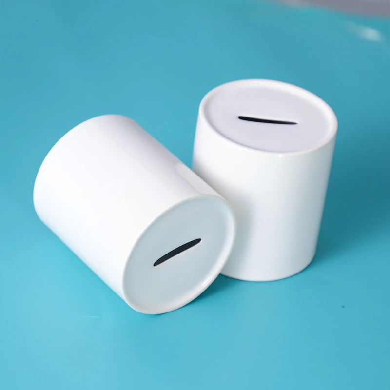 4pcs/lot Free shipping Blank sublimation Layer Ceramic piggy Coke can ​Bank heat transfer blank material DIY new gif