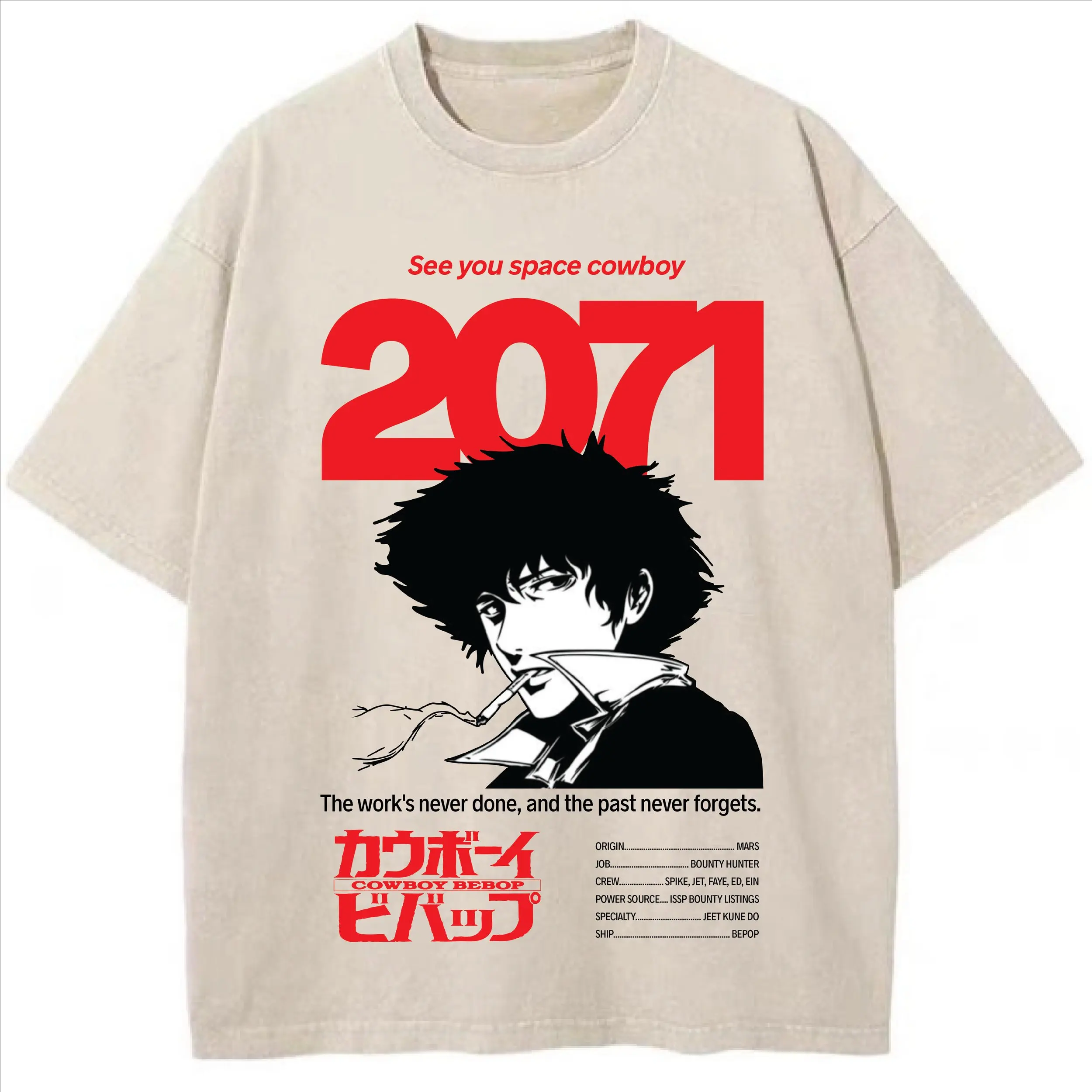 

Summer Trendy Japanese Anime Men's T Shirt Oversized Vintage Washed Graphic Tee Streetwear Casual Short Sleeve Tops Y2k Clothes