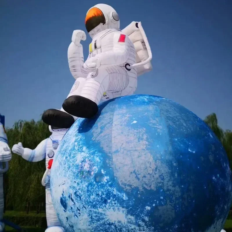 Festival outdoor decoration Giant Inflatable Astronauts Led Inflatable Moon