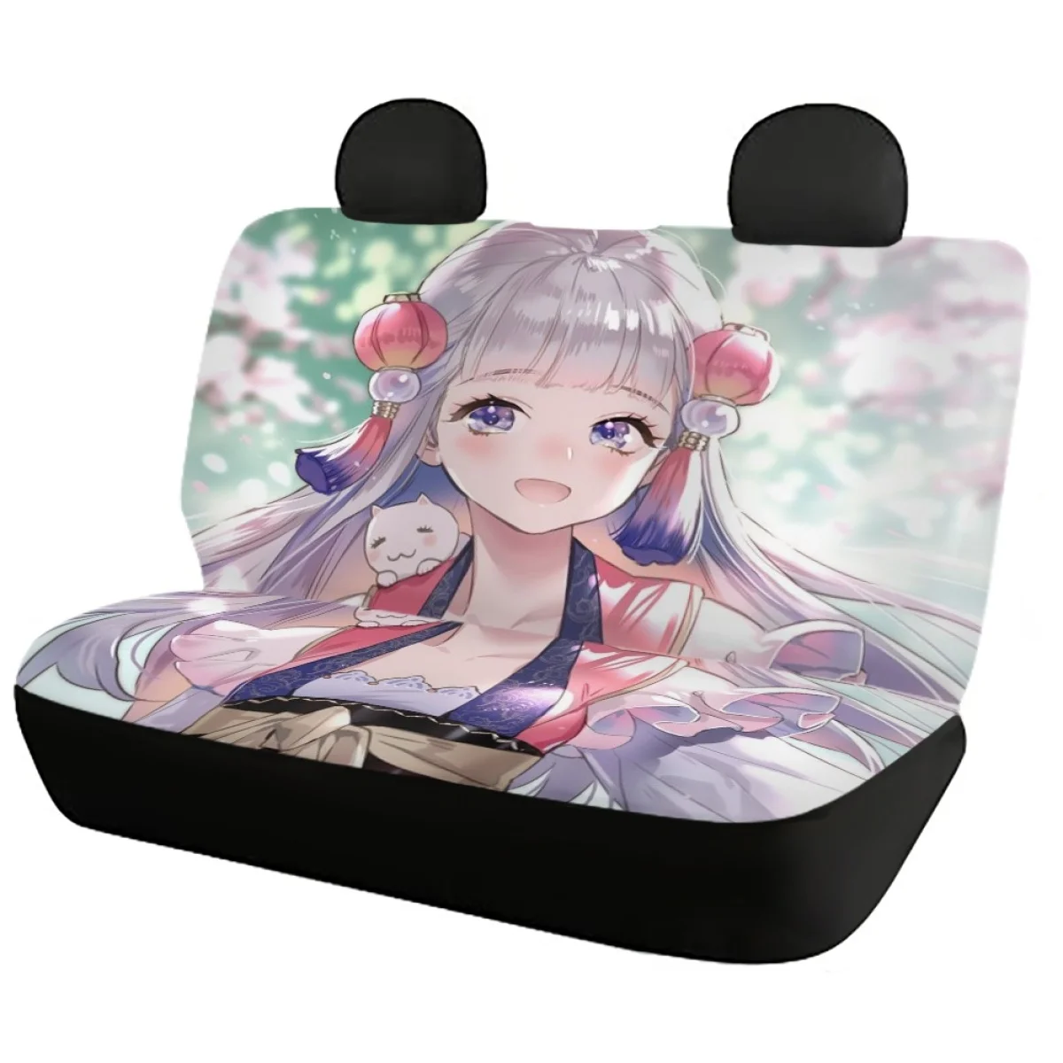 Car Seat Covers for Women Full Set Japanese Anime Design Universal Auto Soft Front and Back Seat Covers Illustration Characters