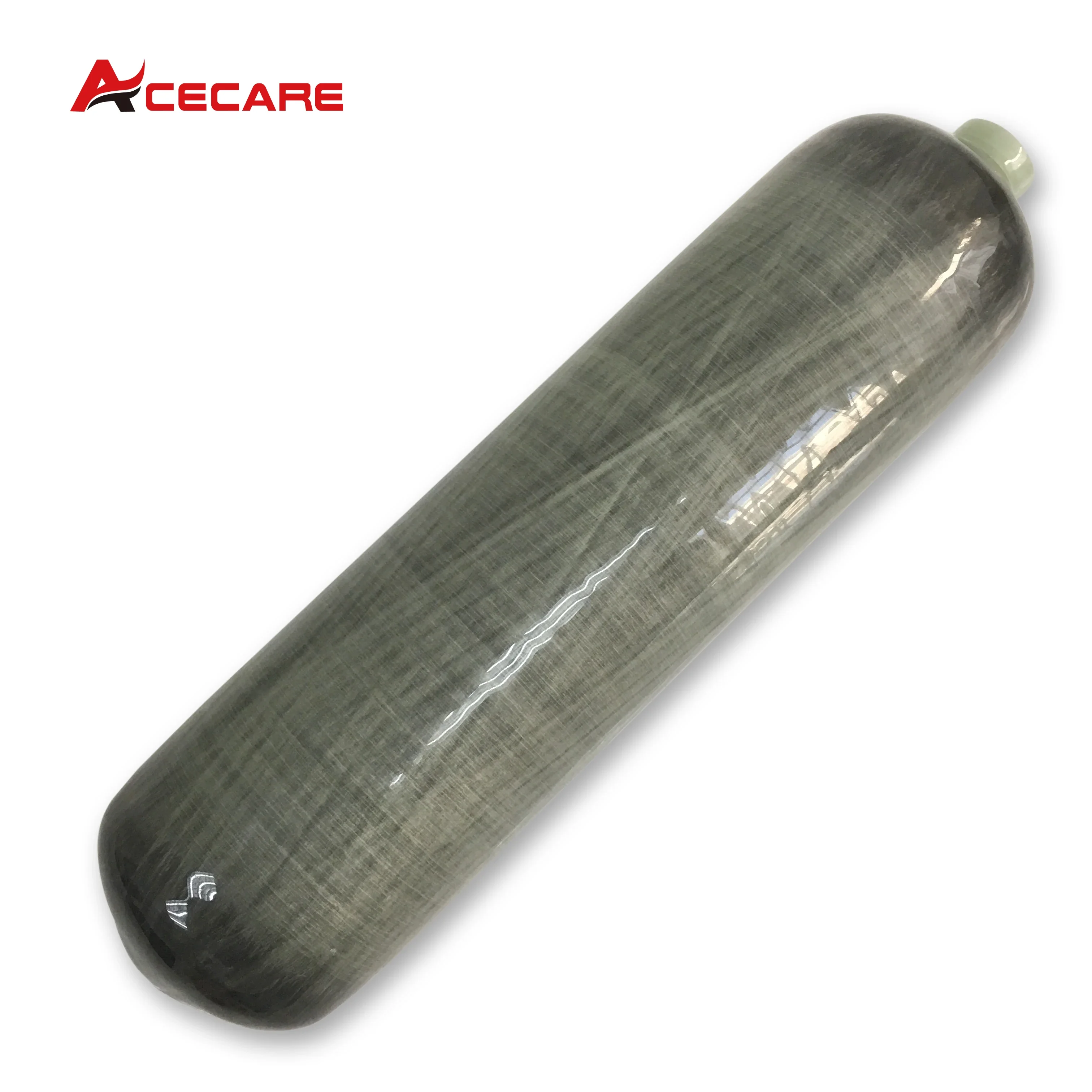 ACECARE 4500PSI 300Bar 3L Cilindro in fibra di carbonio Serbatoio per immersione ad alta pressione Bottiglia HPA per filettatura per immersioni subacquee M18 * 1.5