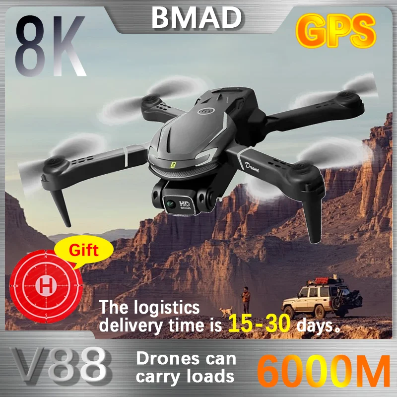 

BMAD V88 RC Drone FPV With Wide Angle HD Camera WIFI 5G Height Obstacle Hold Foldable Quadcopter Helicopters Dron UAV Toy Gift