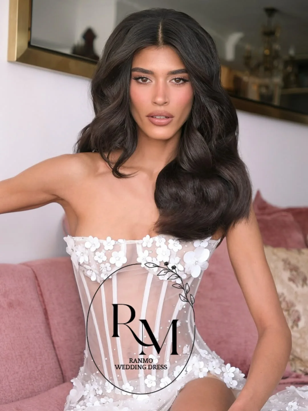 

Ranmo Exquisite Mermaid Sleeveless Wedding Dress luxury Applique 2026 New Bridal Gown Strapless Lace vestido de novia Customized