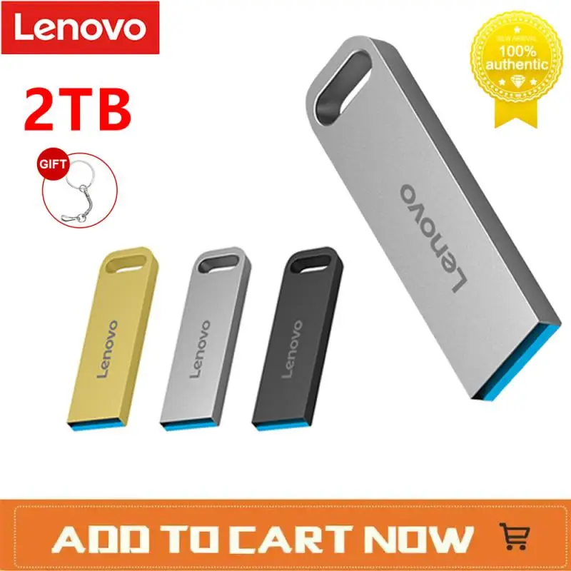 Lenovo USB 3.0 Flash Drive 2TB 1TB Pendrive 512GB 256GB USB 3. 0 Memory U Stick Pen Drive 128GB Flash USB Disk Waterproof For PC