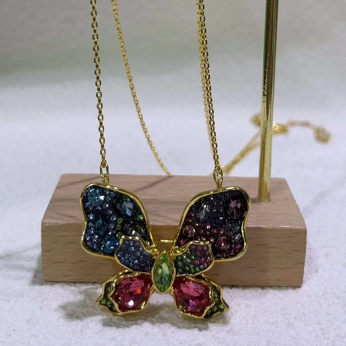 Wedding Butterfly New Jewelry Alien High Quality Jewelry Colorful Collar Earrings Bracelet Ring Set Women's Luxury Charm Gift