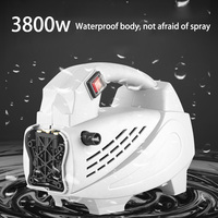 3800W High-pressure Fully Automatic Car Cleaning Machine White Portable High-power Inclined Plate Pump Car Washing Water Gun