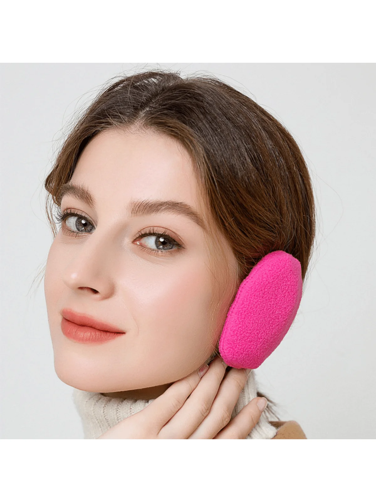 تدفئة الأذن بدون أشرطة/غطاء للأذنين أغطية أذن شتوية للاستخدام الخارجي من الصوف للرجال والنساء #2