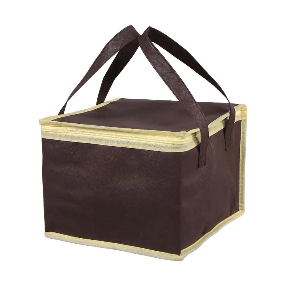 حقيبة معزولة لتوصيل البيتزا والطعام، حامل تخزين حراري معزول قابل لإعادة الاستخدام، حقيبة غداء للنزهات الخارجية للأطعمة الساخنة والباردة