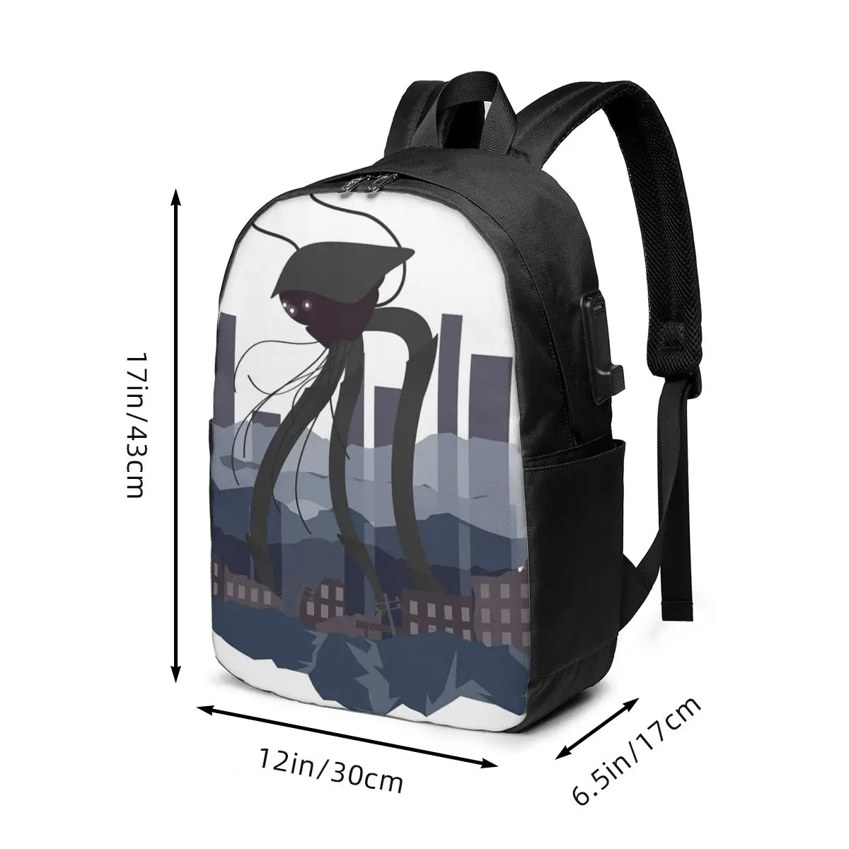 War Of The Worlds Martian Tripod Backpack Travel Notebook Bag Computer College Student School Bag Laptop Shoulder Bags view 6