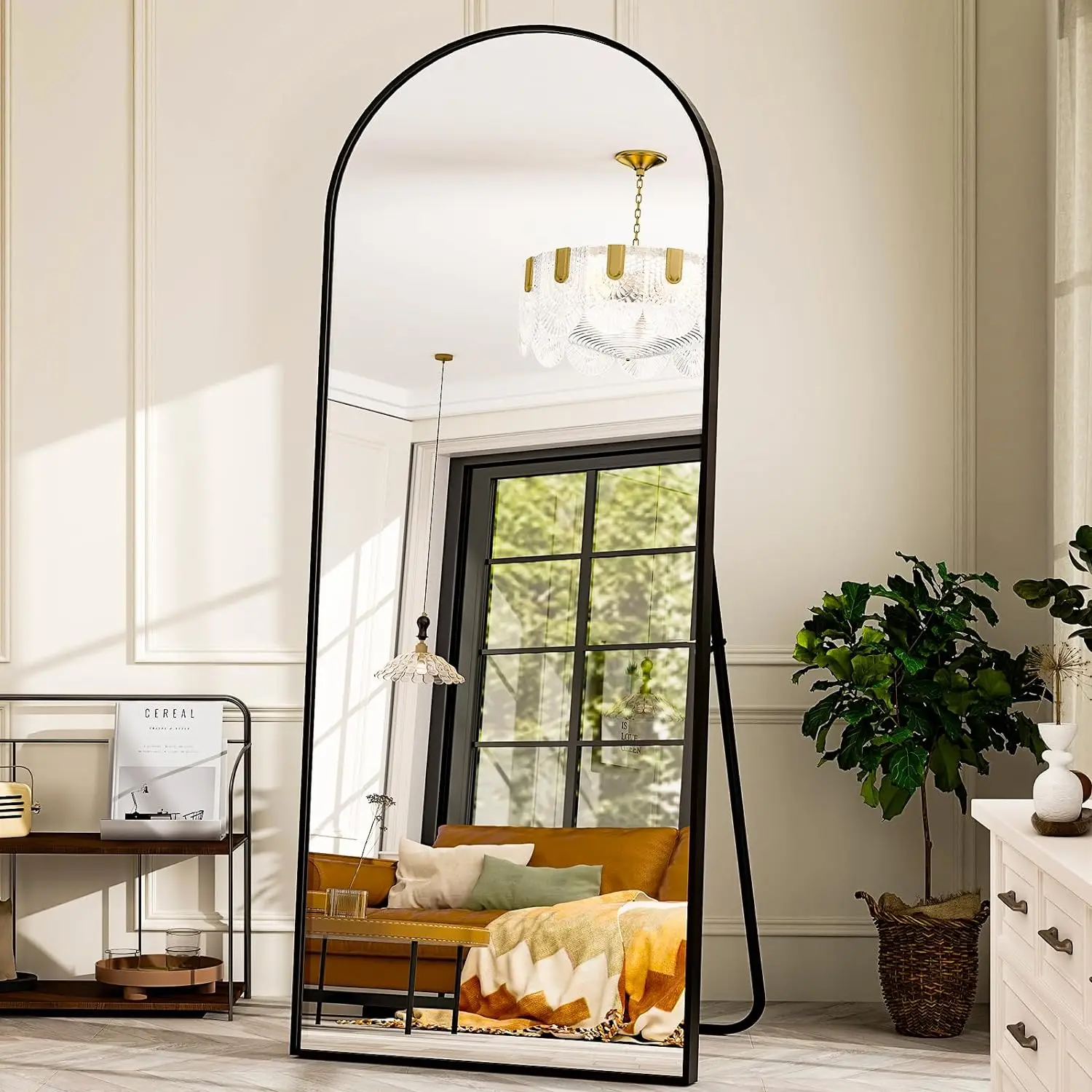 

26" x 71" Arched Full Length Mirror - Full Body Mirror - Extra Large Floor Mirrors for Bedroom, Living Room, Bathroom