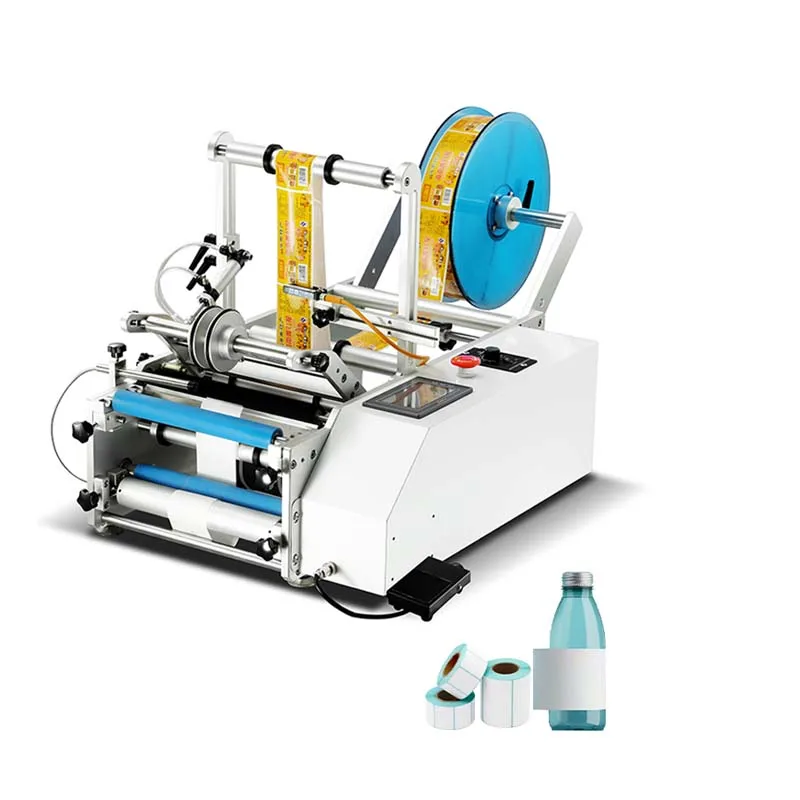 

Automatic Desktop Labeling Machine for Bottles/Containers - High Speed Precision Label Applicator