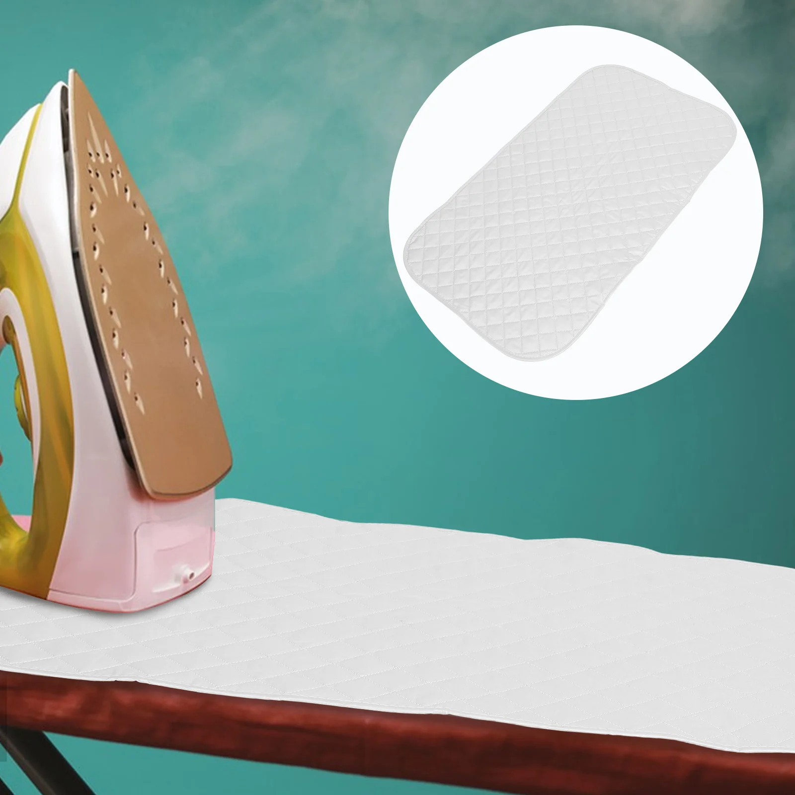 

Mat 59X55Cm Foldable Heat Resistant Cotton Table Top Non Slip Portable Pad For Travel Laundry Room Essentials Lightweight