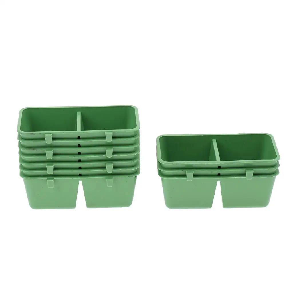 10x Bird Parrot Feeding Cups, Food Water Bowls Dish for Small Animal, Chinchilla, Ferret, Cockatiel, Conure, Parakeet