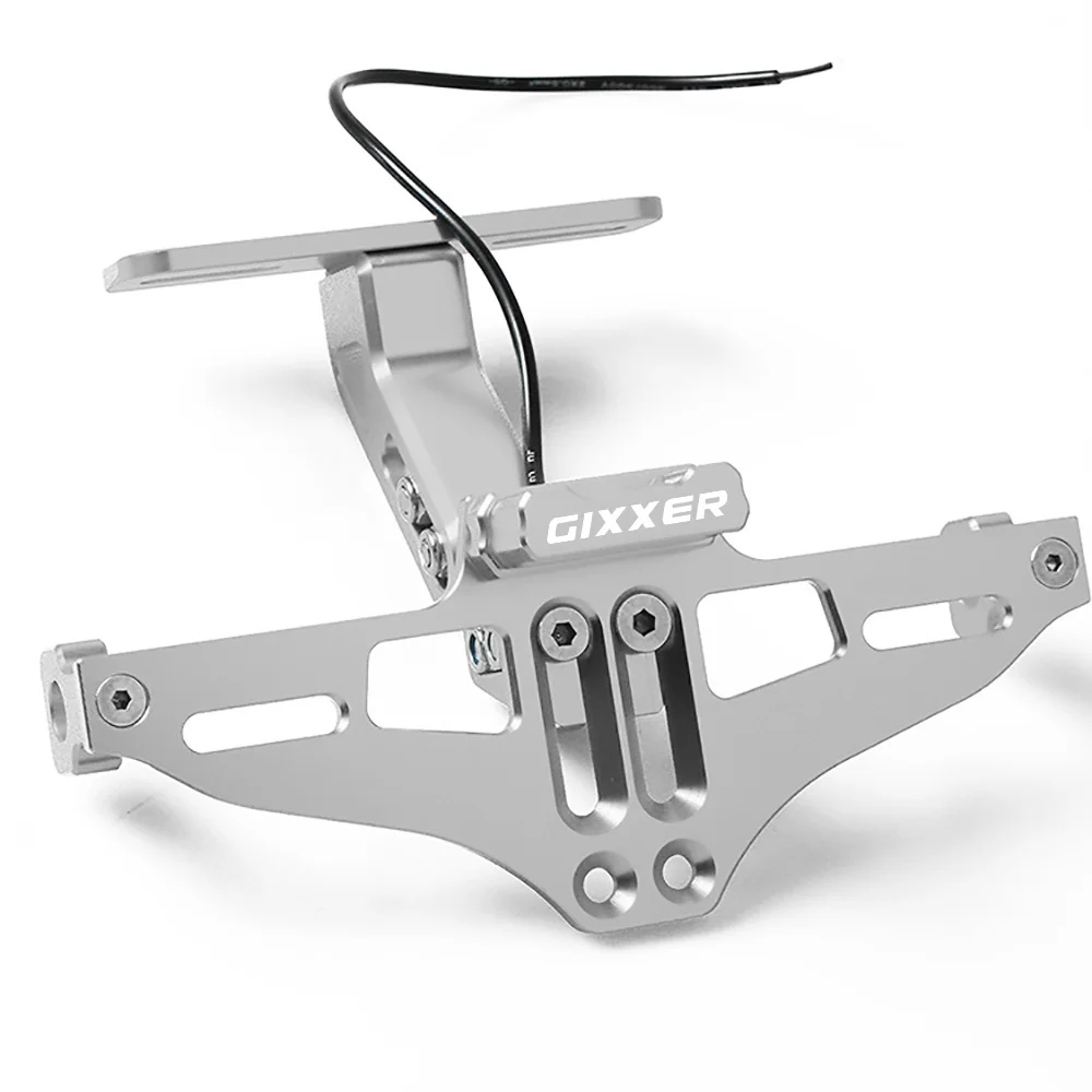 FOR SUZUKI GIXXER 150 155 GIXXER SF 250 GIXXER F150 CNC Billet Alumium Motorcycle Adjustment Angle License Plate Bracket Holder