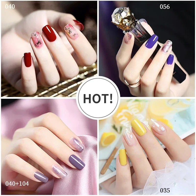 Smalto per unghie gel da 7,3 ml 88 colori Semi-permanente Smalto per unghie UV Smalto ibrido Gel Colla per unghie Esmalte Top Coat Primer