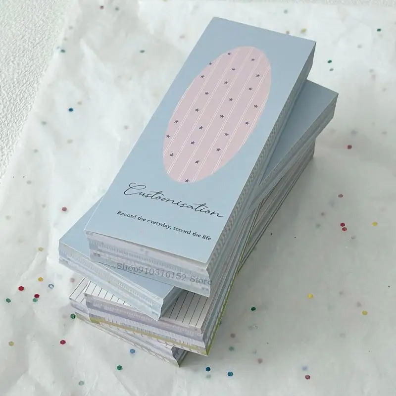 100 vellen decoratief notitiepapier draagbaar schrijfblok voor scrapbooking dagelijkse journaling planner kantoor