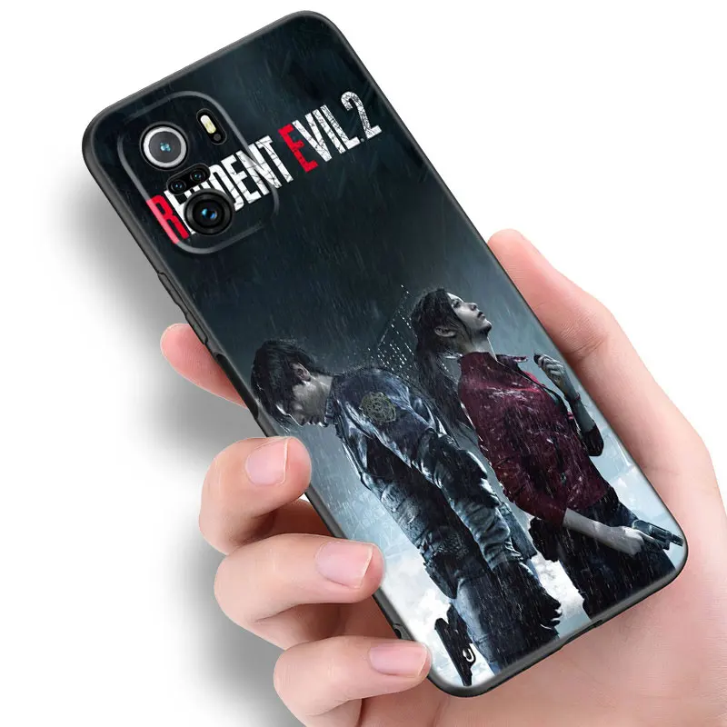 R-Resident E-Evil Game Black Silicone Phone Case For Xiaomi 10T 11T 13T 14 Pro 11 Lite POCO X3 NFC M3 M4 M6 X4 X5 Pro 5G F5