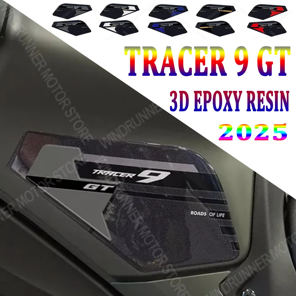 

Motorcycle Accessories Waterproof Protective Side Tank Sticker 3D Epoxy Resin Protective Sticker For Tracer 9 GT