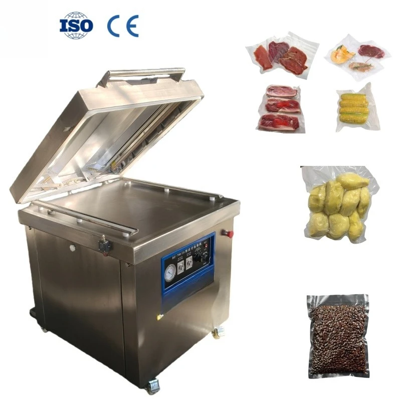 

Customized Automatic Vacuum Nitrogen Food Sealing Machine Meat Seafood Vacuum Sealer for Breads