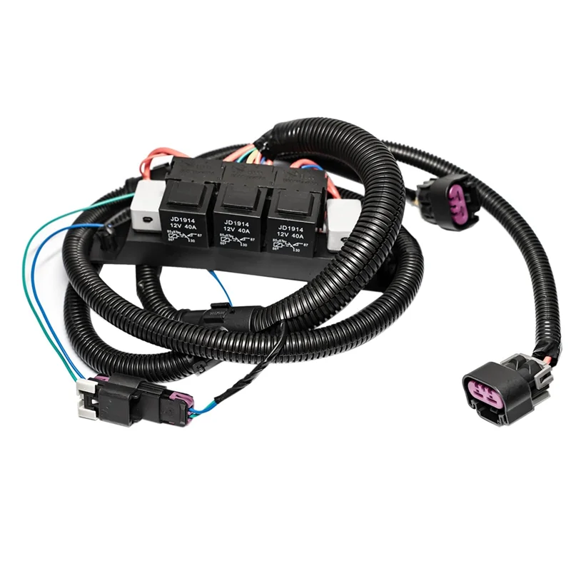 

Жгут проводов управления с двумя вентиляторами, электрический 674-00923 67400923 для Silverado Suburban Tahoe GMC Sierra Yukon