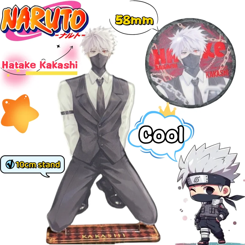 Naruto Hatake Kakashi Uzumaki Naruto Acryl Merk Creatieve Hoge Kleurwaarde Animatie Secundaire Randapparatuur Badge Accessoires