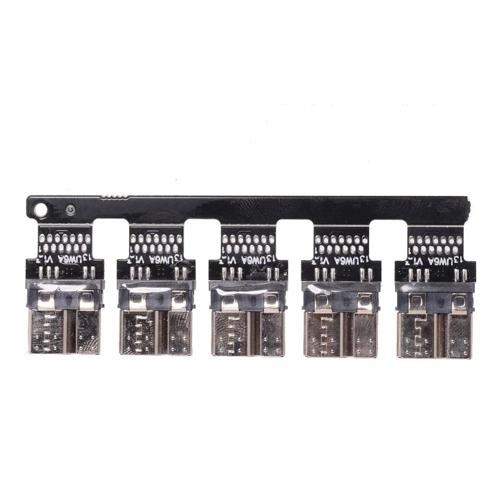 USB Micro-B Type B Connectors Socket 13Pin 8Pin USB2.0 3.0 DIY USB Data Charging Adapter Plug Bend Right 90 Angle for PCB Design