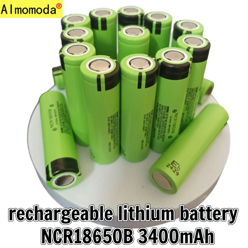 

NCR18650B 34B Free Shipping Air Express 3.7V 3400mAh 30A Discharge Lithium-ion Rechargeable Battery Charger for Monitoring,Etc