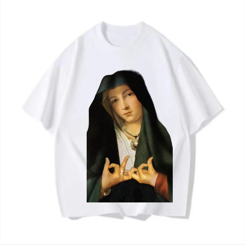 

Женская брендовая мужская футболка Rendy с кривой головой и принтом, свободная одежда в стиле Харадзюку с короткими рукавами K2y, летняя одежда для пар, велосипедная одежда