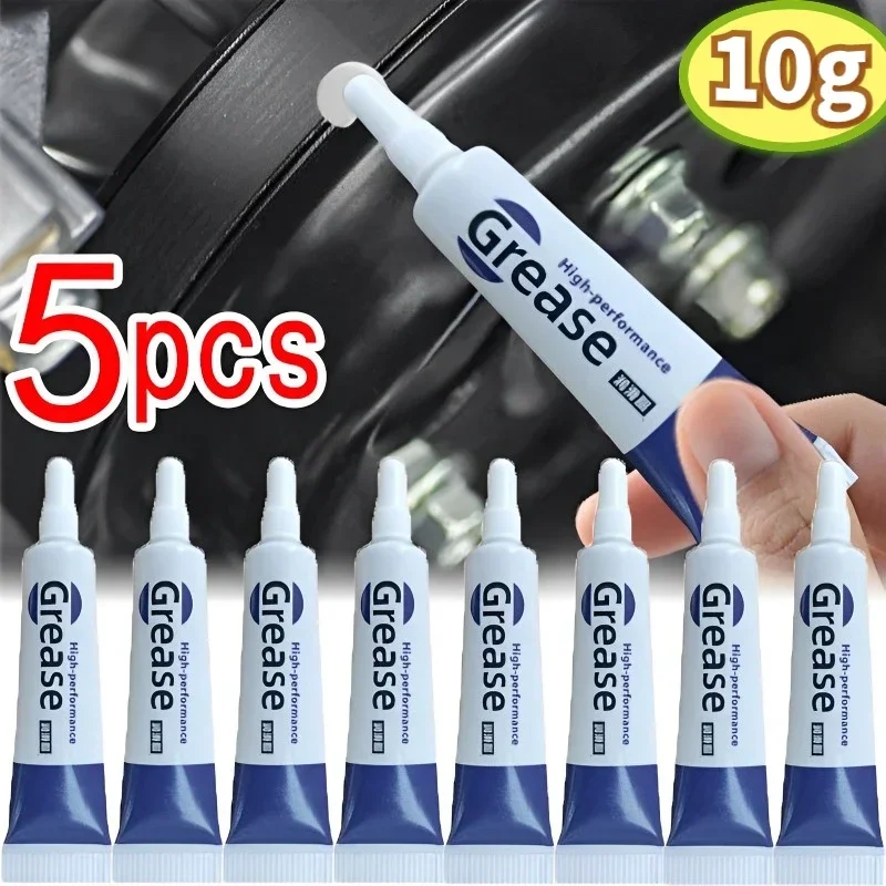 Car Zipper Grease Multipurpose Silicone Lubricant Grease Oil Bearing Lubrication Car Door Noise 5pcs Zipper Grease for Clothes