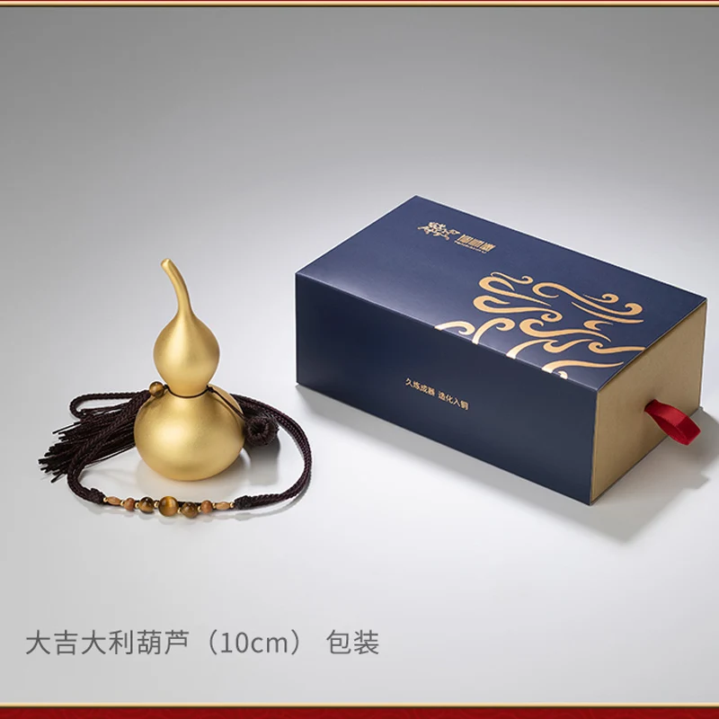 

Хорошие знамения, удачи, 24-каратная позолоченная тыква, медь HU LU, талисман, декоративная стена зала, компании, благоприятная сумка