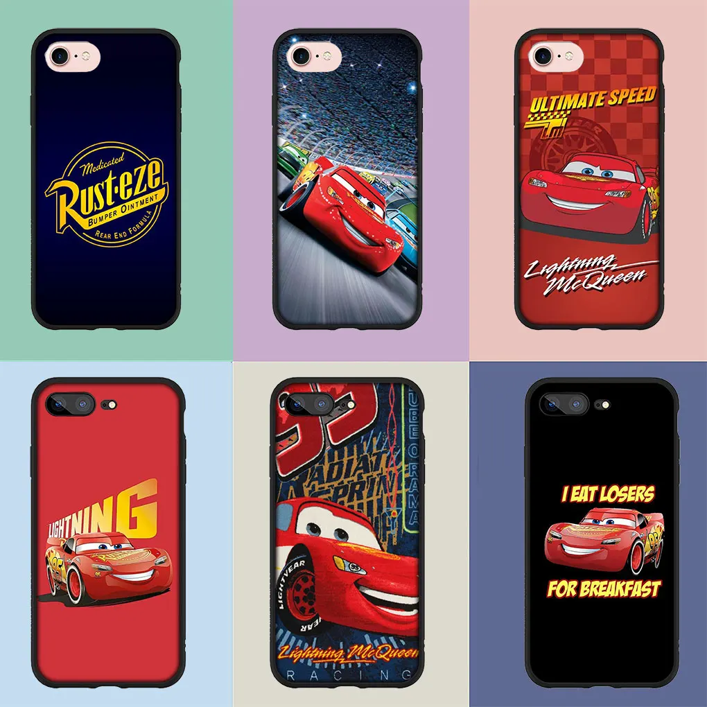 Cars Lightning McQueen Red 95 Phone Cover Case for iPhone 16 15 14 13 12 Mini Pro XS Max X XR 7 8 Plus + 16+ Soft Casing