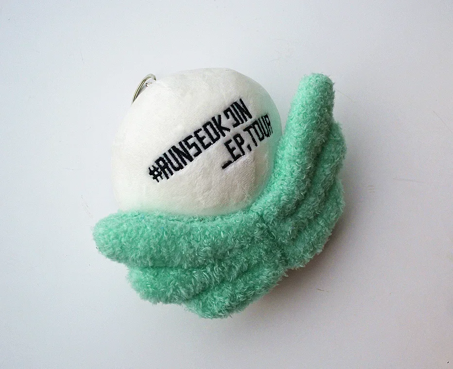 Korea Wootteo Plush Toy Kawaii Stuffed Doll for Backpack Pendant Wave New JIN Design Astronaut Wings Keychain Fans Support Gift