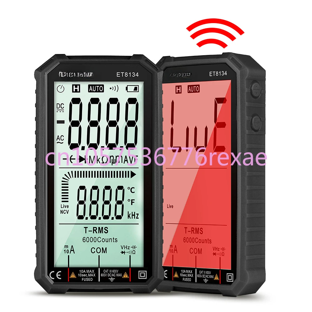 

Tooltop Et8134 Full Screen Multimeter Color Change Alarm Function Multifunctional Multimeter