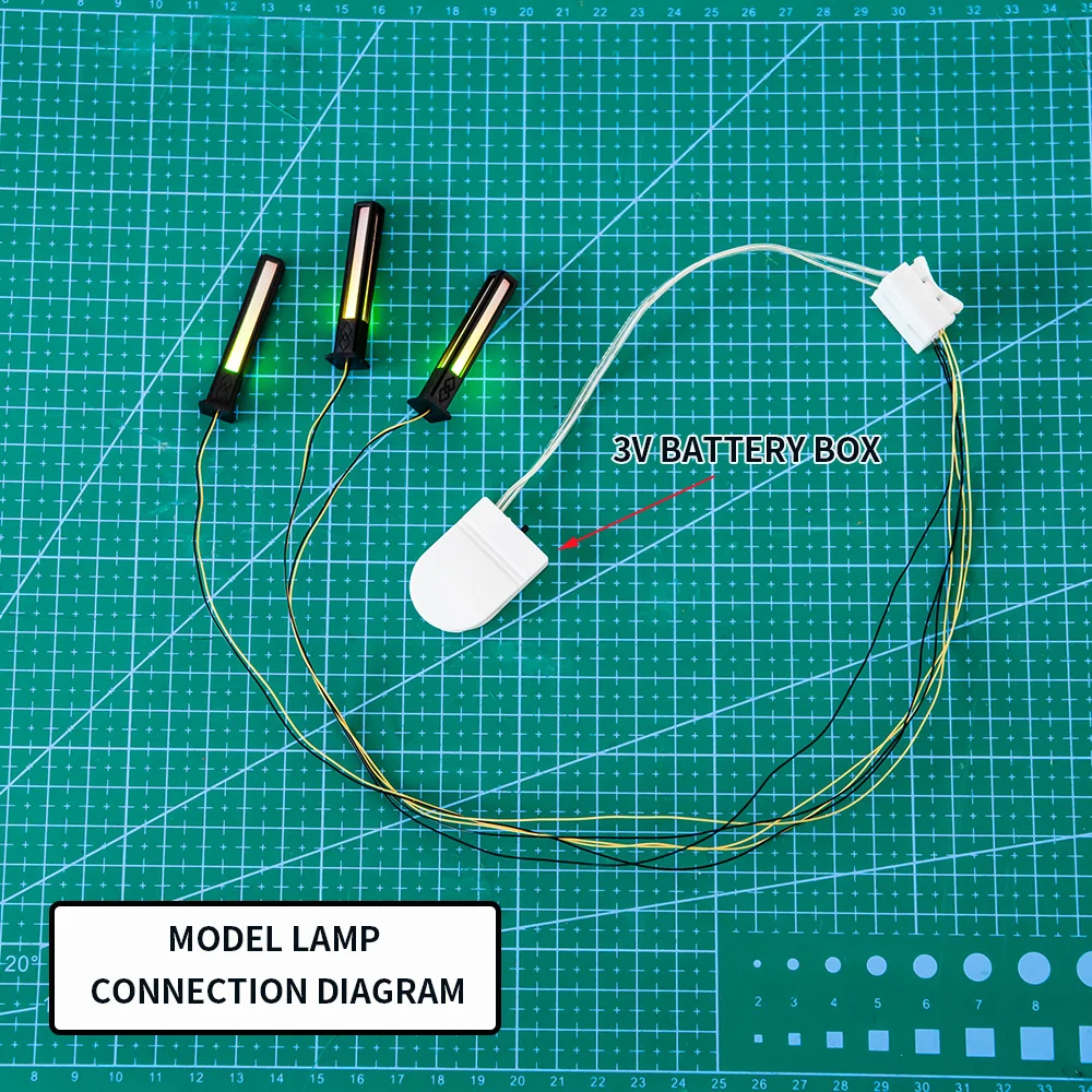 3 szt. 3V miniaturowy model lampy kwadratowa latarnia światło plastikowe zabawki ABS architektura materiały budowlane dla dioramy